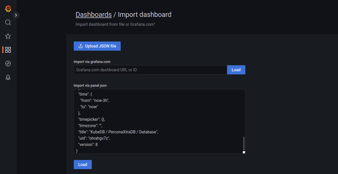 Upload Json